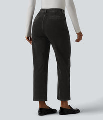 Halara Flex™ High Waisted 7/8 Casual Straight Leg Jeans with pockets