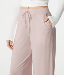 Mid Rise Drawstring Lounging Baggy Pants with Pockets