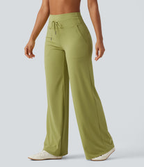 Halara UltraSculpt™ High Waisted Drawstring Straight Leg Yoga Pants with Pockets