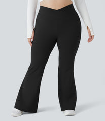 DayStretch Crossover High Waisted Pocket Plus Size Leggings