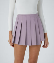 High Waisted Pleated Pocket Casual Shorts