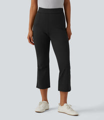 Halara Flex™ DayStretch Mid Rise Split Cropped Work Bootcut Pants with Pocket