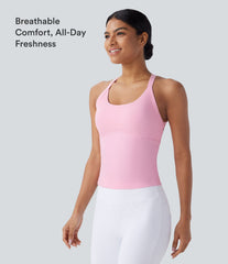 SoftlyZero™ Plush Cut Out Yoga Tank Top A-D Cups