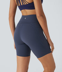 Halara UltraSculpt™ High Waisted Tummy Control Pocket Training Biker Shorts 7''