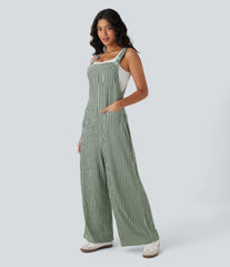 Pockets Casual Overalls