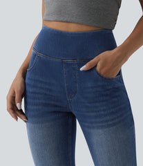 Halara Flex™ High Waisted Tummy Control Casual Flare Jeans with Pockets