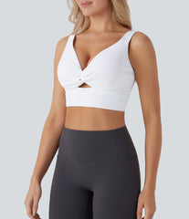 SoftlyZero™ Airy Low Support Cut Out InstantCool Yoga Sports Bra DD-F Cups-UPF50+