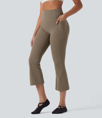 Halara UltraSculpt™ High Waisted Scrunch Butt Lifting Tummy Control Crop Shaping Yoga Bootcut Leggings with Pockets