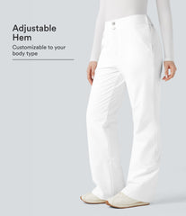 High Waisted Warming Hiking Bootcut Pants with Pockets