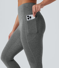 Halara UltraSculpt™ Heathered High Waisted Tummy Control Quick Dry Yoga Leggings with Pockets