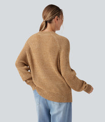 Round Neck Long Sleeve Casual Sweater