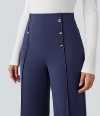 Halara Flex™ High Waisted Tummy Control Wide Leg Work Pants
