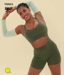 Halara X Smiley® SpeedWave™ Medium Support Quick Dry Training Sports Bra A-D Cups