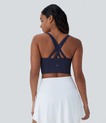 SoftlyZero™ Low Support Zipper Yoga Sports Bra-UPF50+
