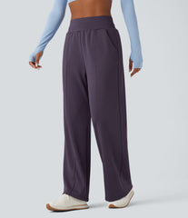 High Waisted Yoga Baggy Pants with Pockets