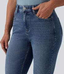 Halara Flex™ Mid Rise Bootcut Casual Jeans with Pockets