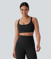 Halara UltraSculpt™ Medium Support  U Neck Workout Sports Bra A-D Cups