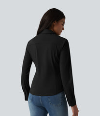 Wrinkle-Resistant Long Sleeve Quick Dry Casual Shirt