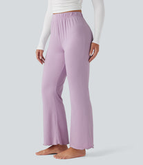 High Waisted Flare Lounge Pants