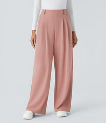 Halara Flex™ High Waisted Pocket Wide Leg Waffle Work Pants