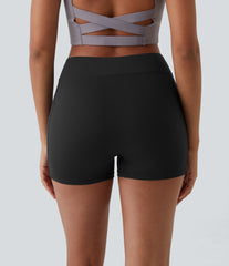 SoftlyZero™ Airy High Waisted Pocket Plain InstantCool Yoga Shorts 3.5"-UPF50+