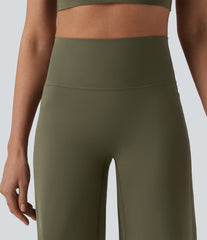 SoftlyZero™ High Waisted Tummy Control Straight Leg Ruched Yoga Pants-UPF50+