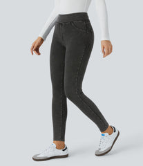 Halara Flex™ Denim Heat High Waisted Pocket Casual Leggings