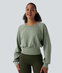 SpacerTek™ Round Neck Long Sleeve Casual Sweatshirt