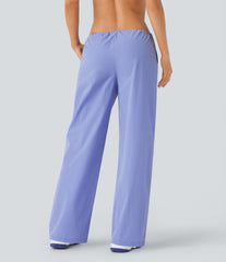Water Repellent Wear-Resistant Low Rise Pocket Straight Leg Yoga Pants