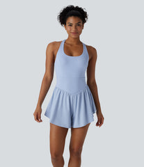 Breezeful™ Corset Tummy Control 2-in-1 Pocket Flowy Quick Dry Tennis Jumpsuit