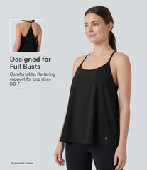 SoftlyZero™ Airy Halter Draped InstantCool Yoga Sports Top DD-F Cups-UPF50+
