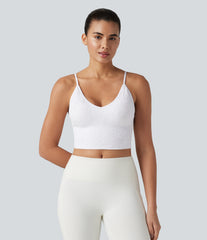 OneForm Seamless Flow Jacquard Built-in Bra Cropped Yoga Tank Top