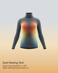 Halara HeatCore Turtleneck Long Sleeve Thumb Hole Casual Warming Top