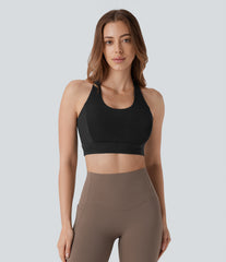 Low Support Racerback Yoga Sports Bra DD-F Cups