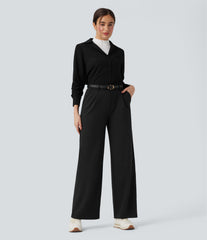 Long Sleeve Curved Hem Work Shirt