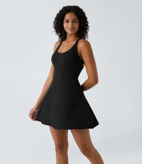 Flare Mini Dance Active Dress-Longer Length