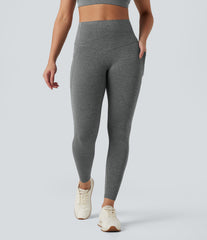 Halara UltraSculpt™ Heathered High Waisted Tummy Control Quick Dry Yoga Leggings with Pockets