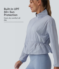 Stand Collar Long Sleeve Camping Jacket-UPF50+