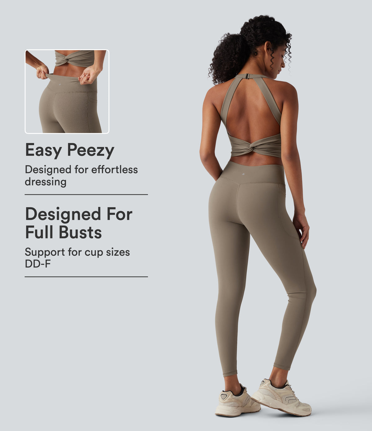Halara UltraSculpt™ Tummy Control Training Jumpsuit with Pockets-Easy Peezy Edition DD-F Cups