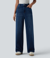 Halara Flex™ High Waisted Wide Leg Casual Jeans with Pockets