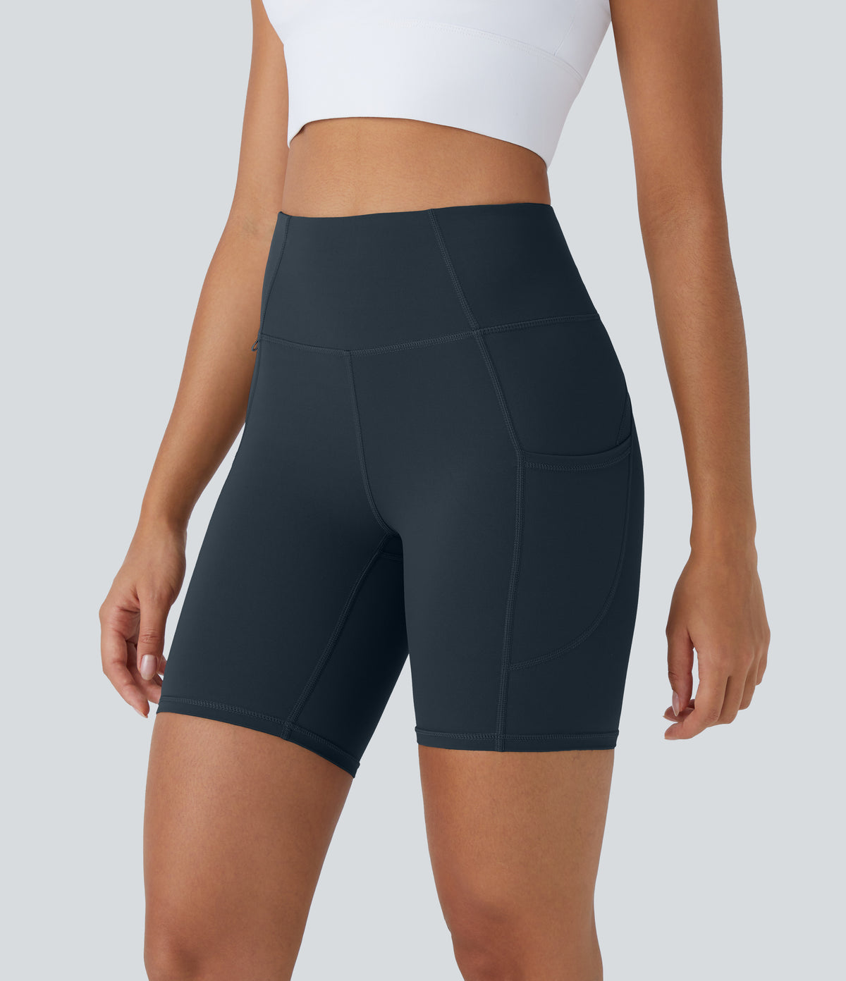Halara UltraSculpt™ High Waisted Pocket Training Biker Shorts 7''