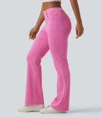 Halara Flex™ High Waisted Colorful Casual Flare Jeans with Pockets