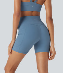 Halara UltraSculpt™ High Waisted Yoga Biker Shorts 5'' with Pockets