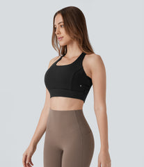 Low Support Racerback Yoga Sports Bra DD-F Cups