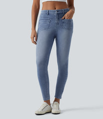 Halara Flex™ Mid Rise Casual Skinny Jeans with Pockets