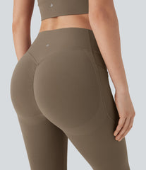 Halara UltraSculpt™ High Waisted Scrunch Butt Lifting Tummy Control Shaping Training Pedal Pusher Leggings with Pockets
