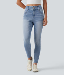 Halara Flex™ Mid Rise Skinny Casual Jeans with Pockets