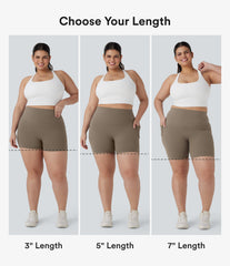 Plus Size Halara UltraSculpt™ High Waisted Tummy Control Training Biker Shorts 3'' with Pockets