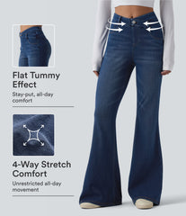 Halara Flex™ High Waisted Crossover Tummy Control Bootcut Casual Jeans with Pockets