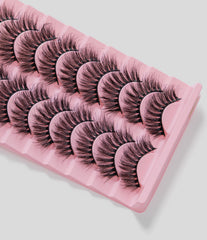 10pairs 3D False Eyelashes